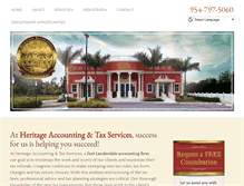 Tablet Screenshot of heritagetaxservices.com